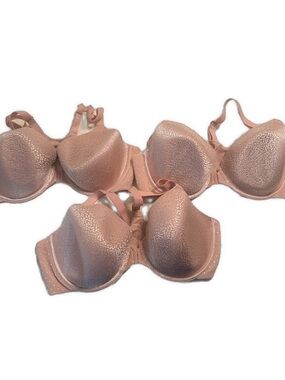 LOT of 3 Wacoal LIKE NEW Nude Back
Appeal Front-Close Closure T-Shirt Bra 36D